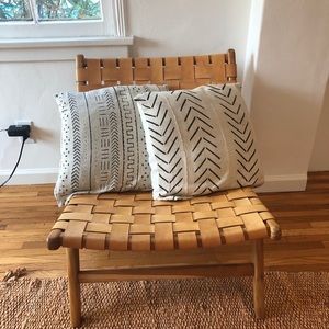 Hand block printed pillow